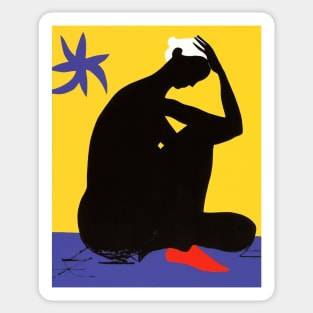 Woman Abstract Matisse Inspire Sticker